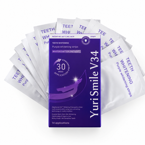 purple teeth whitening strips